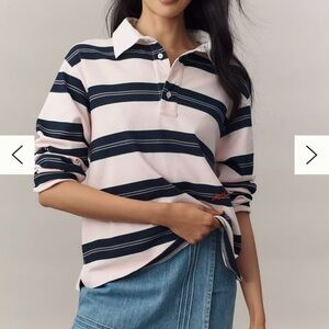 DAMSON MADDER CASSIA SHRUNKEN RUGBY SHIRT NWT